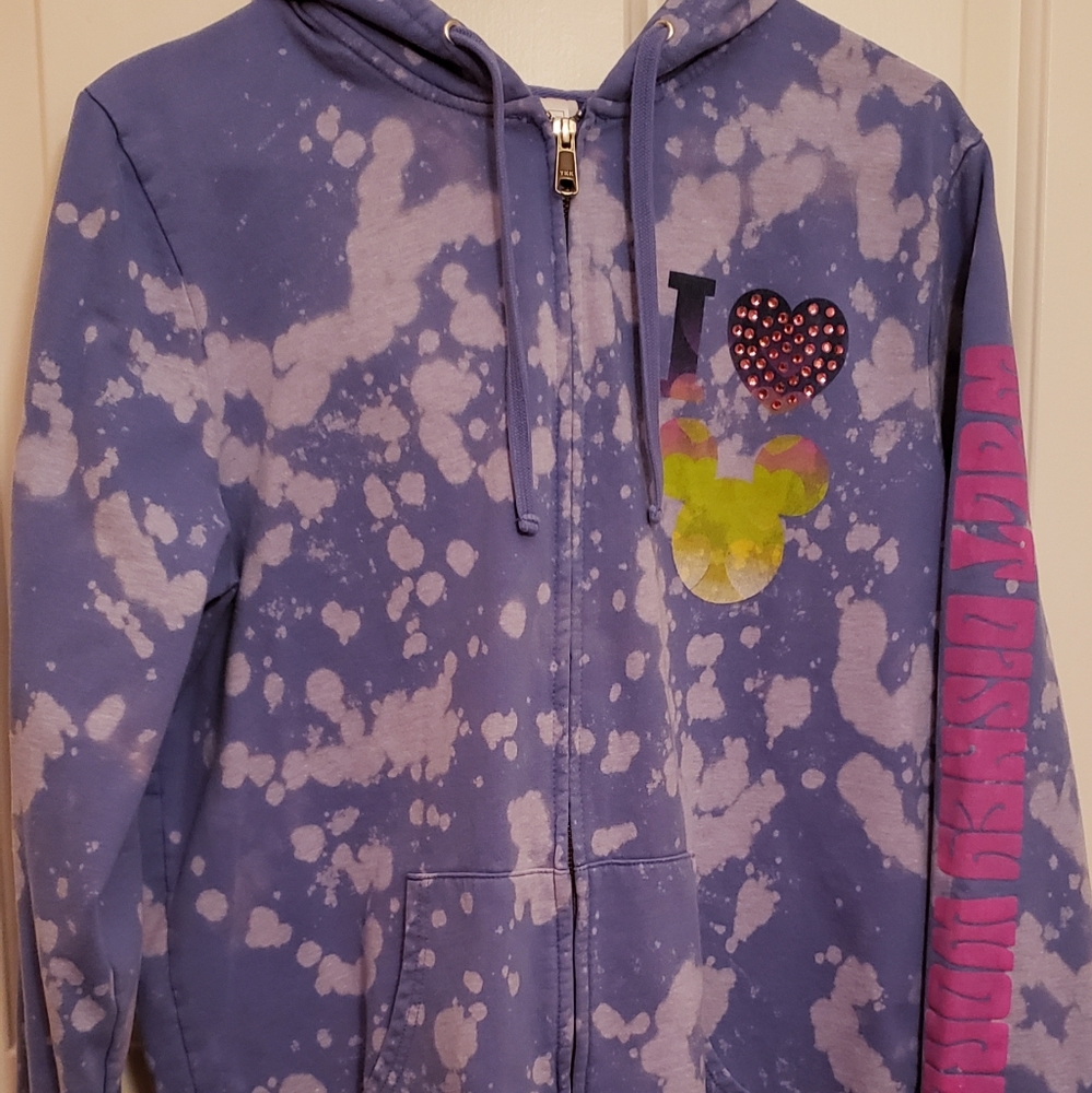 Disney Park Funky Cool Zip-up Hoodie